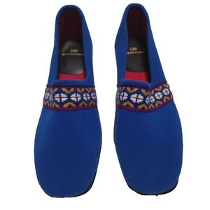 Romika Women's Shoes Felt Upper with Colorful Banding Size 8 US Size 6 EU